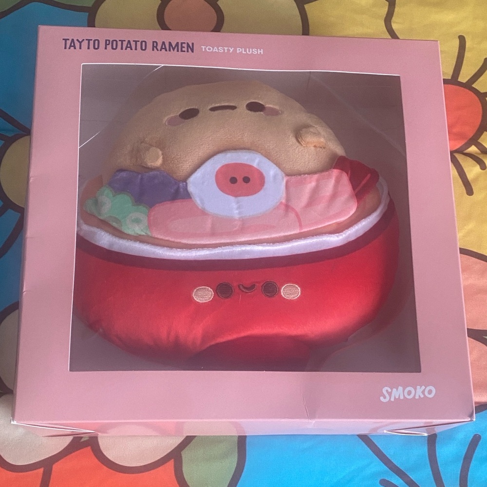NWBOX SMOKO Tayto Potato Ramen Toasty Plush w/ Microwavable Pouch